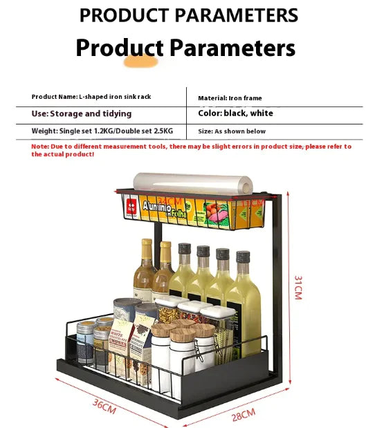 Kitchen Spice Rack Sink Simple Organizing Rack Sanova